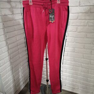NWT Black Pike Adult Size XL Fushia (Hot Pink) w/ Black Fleece Lined Sweat Pants
